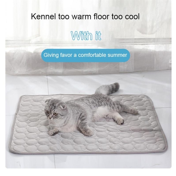 Pet Self Cooling Mat cooling Pads Washable Cooling Pet Mat grey 12 x 16 in - Picture 5 of 15